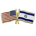 USA & Israel Flag Pin